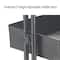 Black Lexington 4-Tier Rolling Cart by Simply Tidy™
